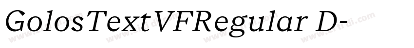 GolosTextVFRegular D字体转换 GolosTextVFRegular D字体转换